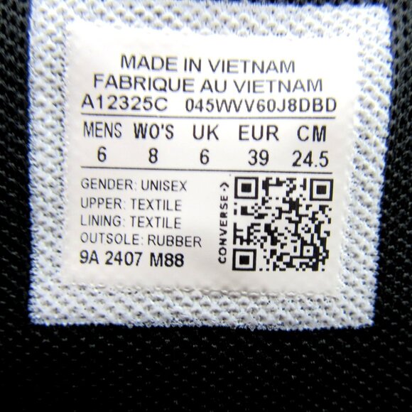 Converse Chuck Taylor All Star XX HI Women's Size 8 Black Sneakers NEW - Picture 15 of 16